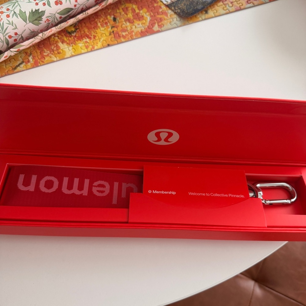 Lululemon Red Membership Keychain